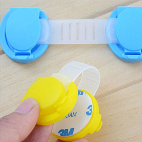 2Pcs Baby Child Protection Cupoard Drawer Safety Locks Security Door Locks Random Color