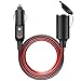 Produktbild 3.2M Zigarettenanzünder Stecker KFZ Verlängerungskabel 16 AWG 15 A -Stecker Adapter 12V/24VStromversorgung Kordel (Zigarettenanzünder)-MEHRWEG