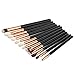 VIPFACE 12Pcs Pro Makeup Brush Set Kit Cosmetic Eye Shadow Brushes Set Black