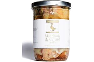 FOIE GRAS LUXE Manchons de Canard Confits - 5 pièces - Viande de Canard Confite 100% Française - Élevés en Plein Air - Sans OGM, Sans Conservateurs, Sans Additifs - Cuisinés à la Ferme Artisanalement