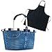 Produktbild reisenthel Einkaufskorb carrybag Jeans Denim blau Plus GRATIS Koch- und Umhängeschürze Denim von Lurch im Set