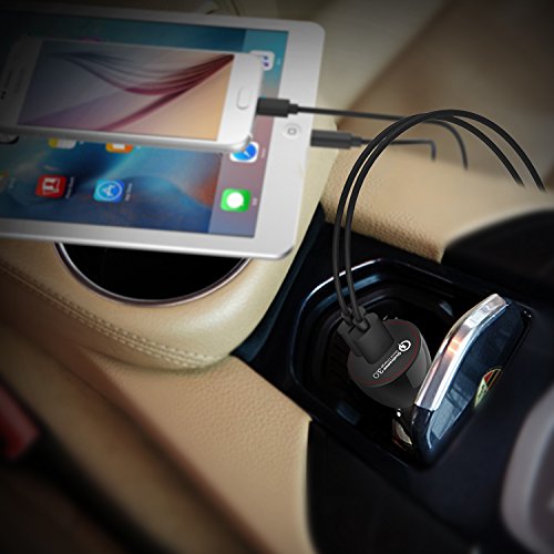 Schnellladeger  t   BC Master KFZ Ladeger  t 34 5W 2-Port Quick Charge QC 3 0 USB Auto Ladeger  t Adapter f  r Samsung Galaxy S7 S6 Edge Plus  Note 4 