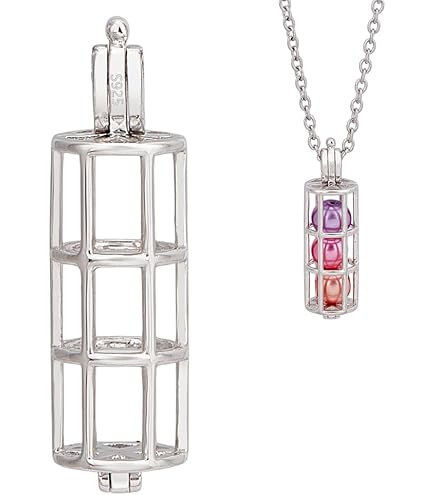 Beebeecraft Breloque En Forme De Cage Torsadée En Argent Sterling 925