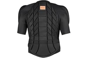 Benken Protezione Ultra Leggera per Sci, Corpo Armatura Della Colonna Vertebrale, Protezione per Lo Sport All'Aria Aperta, Anti-Collisione, Abbigliamento per Snowboard, Pattinaggio, Sci, Moto (L)
