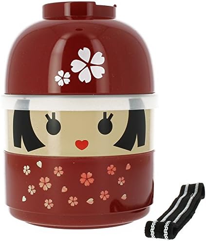 JoliBento Kokeshi-Hanako BENTO, RED