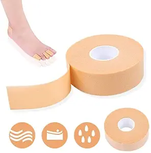 Kitssential Waterproof Rolls Foot Care Sticker Heel Grip Tape Hand Foot Care Protector Anti Slip Feet Pad Heel Insole Cushion Shoe Insert for Skin Tape (Pack of 1)