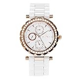 Stella Maris Damen-Armbanduhr Analog Quarz Premium Keramik Diamanten - STM15R5