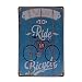 Produktbild Inovey Fahrrad Zinn Schild Vintage Metallplakette Poster Bar Pub Home Wand Dekor