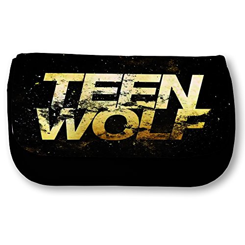 Preisvergleich Produktbild FS Schwarze Federmappe, Logo Teen Wolf