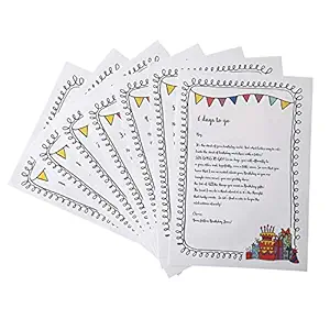 Oye Happy - Birthday Countdown Letters - 7 Greeting Cards for Girlfriend/Boyfriend/Friends to Gift on Birthday