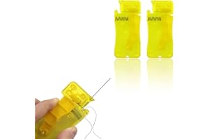 NANAXAGLY Automatic Needle Threader Simple Threader Needle DIY Sewing Needle Threader Sewing Crafting Tool kit for Adult,Old,Kids, Housewife (2 pcs)