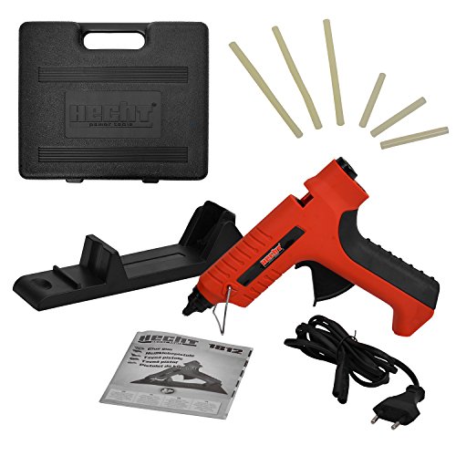 HECHT Elektro-Klebepistole 1812 Heißklebe-Pistole arbeiten ohne Kabel (80 Watt, inkl. Heizstation und Transportkoffer) - 4