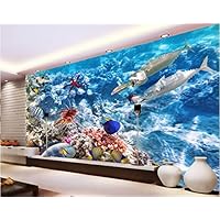 Weaeo Personalizzato Murale Carta Da Parati 3d Acquario