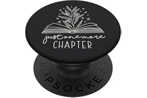 BOOK LOVER GIFTS BY VINE MERCANTILE Nur noch ein Kapitel Floral Book Lover Reading Design PopSockets Klebender PopGrip