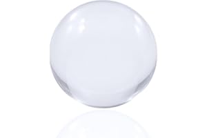 Juggle Dream - Sfera da Giocoleria a Contatto in Acrilico Trasparente (75 mm) - Sfera Trasparente per la Manipolazione dei Contatti