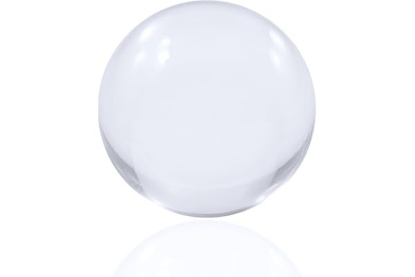 Juggle Dream Balle de Contact Acrylique Transparente (75 mm) - Balles de Performance de Manipulation de Jonglerie
