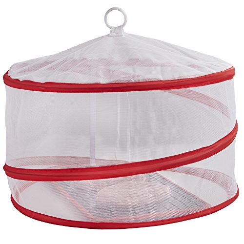 VonShef Magische Auftauplatte mit Rotem Silikonrand & GRATIS Insektenschutzhaube – Taut Gefrorenes in Minutenschnelle auf! - 3