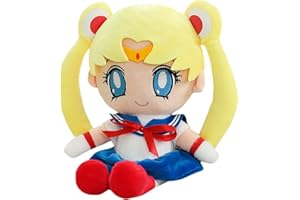 Hilloly Sailor Moon Peluche 25cm Cartoni Animati Peluche per Bambini Giocattoli di Peluche Bambole Farcito Cartoon Bambole, per Natale Compleanno Regali per Bambini (B)