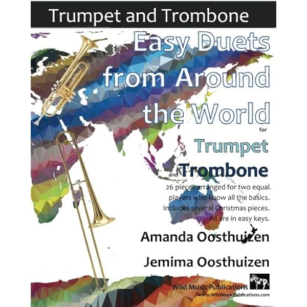 14 Fun Duets For Trumpet And Trombone By Traditional - Trombone, Trumpet, Brass Duet - Intermediate Digital Sheet Music | Sheet Music Plus