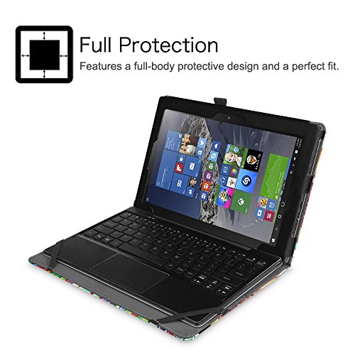 Fintie Hülle für Lenovo Miix 310 – Folio Kunstleder Schutzhülle Tasche Etui mit Auto Schlaf / Wach Funktion für Lenovo Miix 310 25,65 cm (10,1 Zoll HD) Tablet PC, Liebesbaum - 4