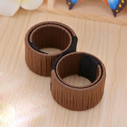 Coolster Damen Haarstyling DIY Tool Donut Hair Bun Maker & Fashion Haare Dutt Styling Werkzeug Haarknoten Frisurenhilfe -Gelb - 6