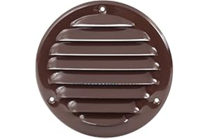 ABOUT VENT Ø 100mm Griglia di Ventilazione in Acciaio Marrone con Zanzariera - Griglie di Aerazione in Metallo