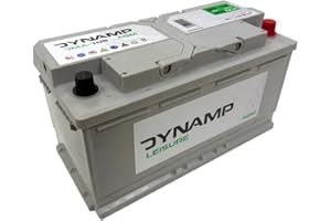Dynamp AGM Deep-Cycle Leisure Battery, DMA-105, 12V 105Ah, 351 x 173 x 190mm