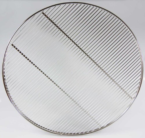 Edelstahl Grillrost 80 cm rund mit Reling Schwenkgrill mit 3 Aufhängeösen Grill Neu - 3