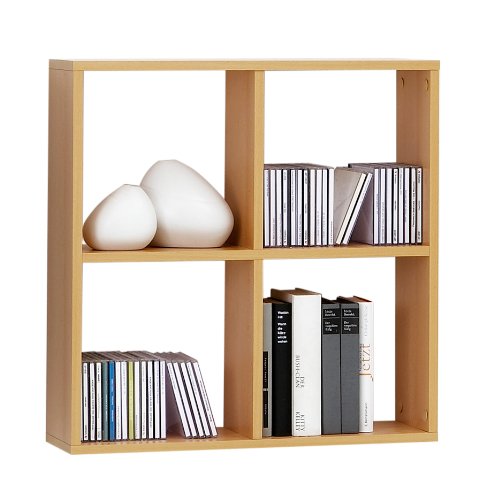 Wandregal Ken B60 x T18 x H60 cm Dekor Buche Apollo