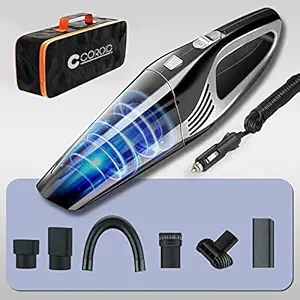 Car Vacuum-COROID Powerful Portable & High Power 12V Black Car Handheld Vacuum Cleaner for Car and Home Wet and Dry Car Vacuum Cleaner Multipurpose Vaccum Cleaner (COROID-YJ558) (COROID-CAR Vacuum)