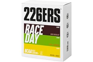 226ERS - Race Day BCAA's | Barritas Energéticas y de Resistencia con BCAA's 8:1:1 y Multivitaminas Veganas | Manzana & Canela, Plátano & Jengibre y Chocolate Negro - 6 barras x 40gr