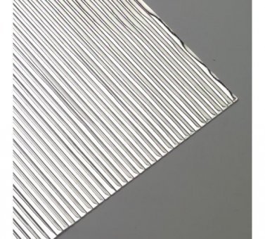 EFCO "und" flach Wachs Streifen, silber brilliant, 200 x 2 mm, 29