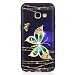 Produktbild Samsung Galaxy Hüllen, Hozor Dünne Weiche TPU Silikon Handyhülle Schutztasche Back Cover Gemalt Geprägt Muster Schutzhülle Etui für Samsung Galaxy A3 2017 / A320 4.7 zoll - Diamant-Schmetterling