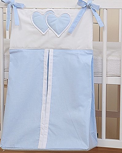 Diaper Bag, Blue with Hearts
