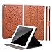 Produktbild iCues Schutzhülle kompatibel mit Apple iPad Mini 4 | Manzano Tasche | 360° Standfunktion Ostrich Karamell | Stand Extra Leicht sehr Dünn Leder Book Schutz Etui Flip Case Booklet Hülle Wallet Strauß