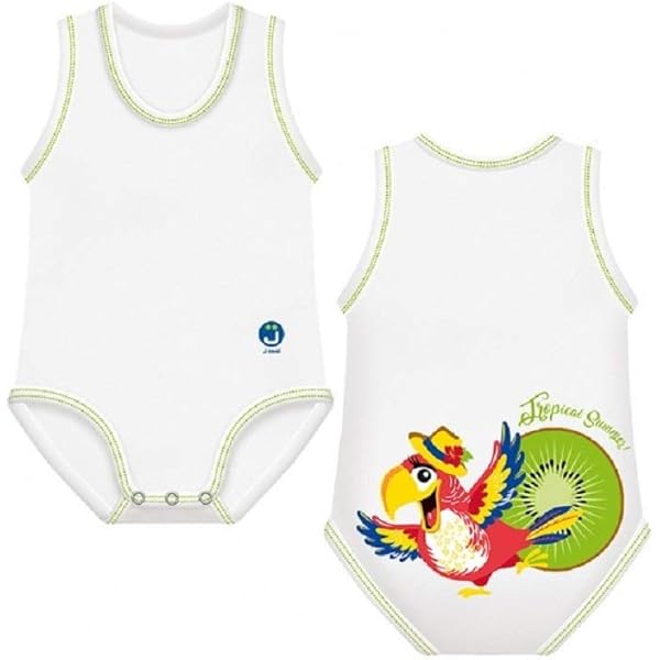 Body Neonato 0/36 Mesi In Cotone BIO - Spalla Larga, Design SQUALO, Morbido E Confortevole - Foto 4