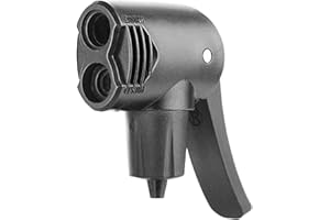 Fllyvly Testina di Pompa Universale per Biciclette, Compatibile con Pompe Beto, Radkoo - Doppia Testa con Leva di Bloccaggio, Pompa da Bicicletta, Doppia Testa,Accessori per Pompe da Bicicletta