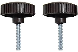 SEIWEI Juego de 2 tornillos de fijación para columpios de porche, pomos manuales, repuesto para mecedoras de jardín, patio, patio, balcón, etc