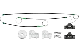 Bossmobil compatible con Polo(6n1,6N2) 4/5 Puertas, Delantero izquierdo, kit de reparación de elevalunas eléctricos