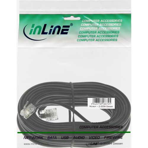 InLine® Modularkabel, RJ45 zu RJ11 Stecker / Stecker, 4adrig, 15m - 2