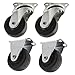 Produktbild 40mm Castor Rad 4pc Trolley 2 x Feste & 2 x Schwenken Büro Walzen TE372