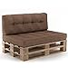 Produktbild Palettenkissen Palettensofa Palettenpolster Kissen Polster (Set 1, Taupe)