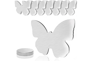 Aongray 8er Set Tischdeckenbeschwerer Edelstahl Magnet Schmetterling Tischtuchklammern ca.55g Extra schwer für Vorhang Outdoor