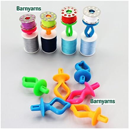 Bobbin Holders to keep your top and bottom machine thread together - Pack 12 Mixed colours