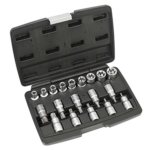 Steckschlüsselsatz 19tlg für TORX Schrauben| WIESEMANN 80195 | Chrom-Vanadium Stahl | Für Außen-Torx Schrauben| Für Innen-Torx Schrauben| Spezial | im Werkzeugkoffer - 3