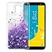 Produktbild MASCHERI Hülle für Samsung Galaxy J6 2018, Flüssig Bling Dynamisch Glitze Kratzfest Silikon schutzhülle handyschalen Shiny Glanz Beschützer Cover für Samsung J6 2018 - Rosegold