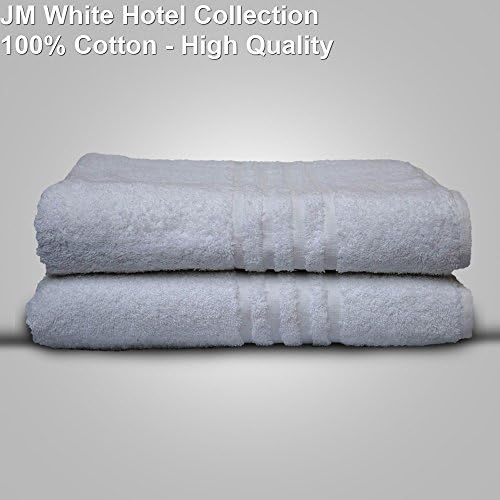 John Mercer - 2 Pack,100% Cotton Bath Sheets W100cm x L150cm - Ultimate Hotel Collection, High Quality