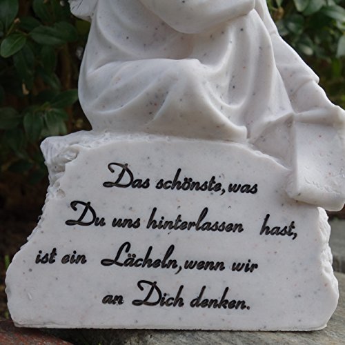 Deko Grabstein Engel und Spruch. Das schönste was Du uns hinterlassen hast… - 2