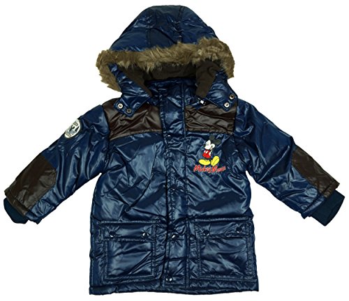 Boys Baby Toddler Disney Mickey Mouse Hooded Padded Coat Anorak sizes from 6 to 23 Months