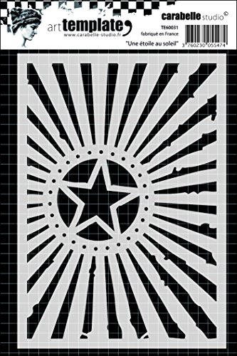 Carabelle Studio A Star in The Sun Plantilla, Plastico, 10.0x14.0x0.5 cm